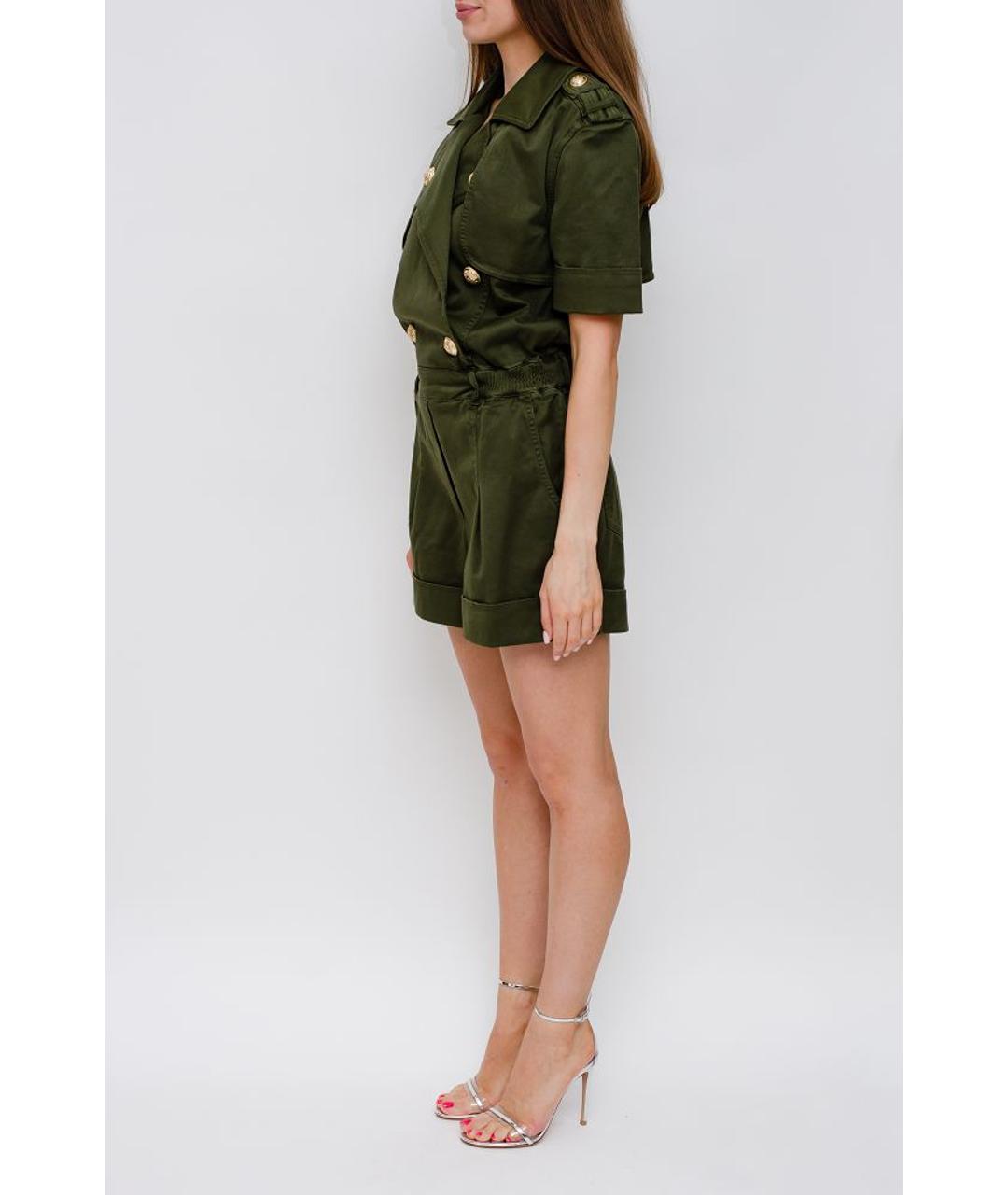 BALMAIN Хаки хлопковый комбинезон, фото 2