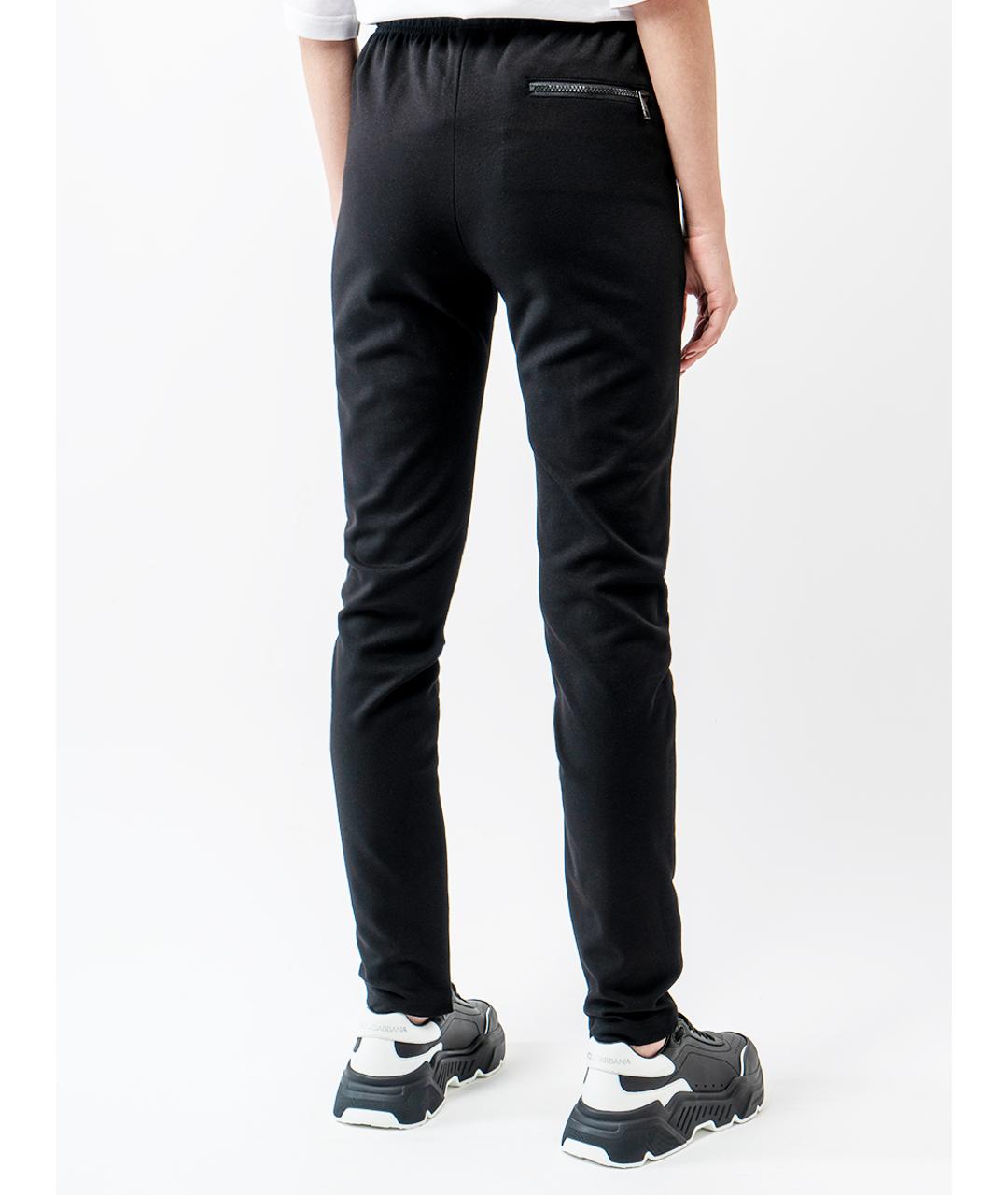 DOLCE&GABBANA Черные вискозные брюки узкие, фото 2