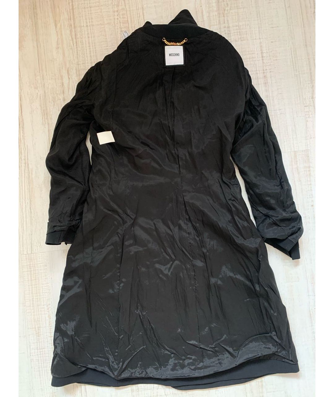 MOSCHINO Черное ацетатное пальто, фото 3
