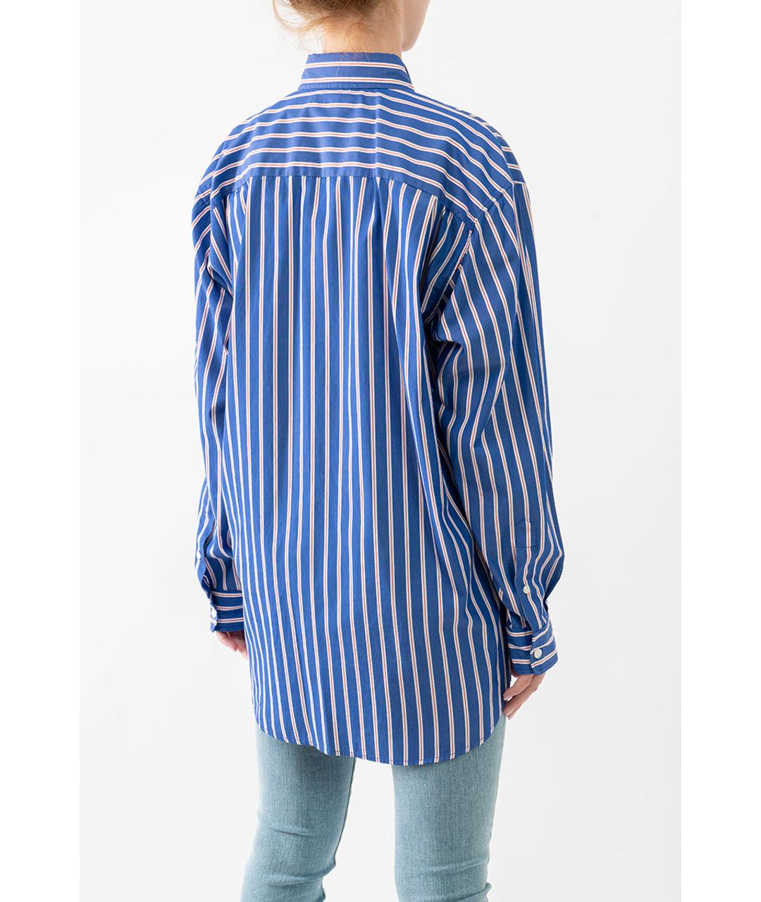 BALENCIAGA Синяя полиэстеровая рубашка, фото 2