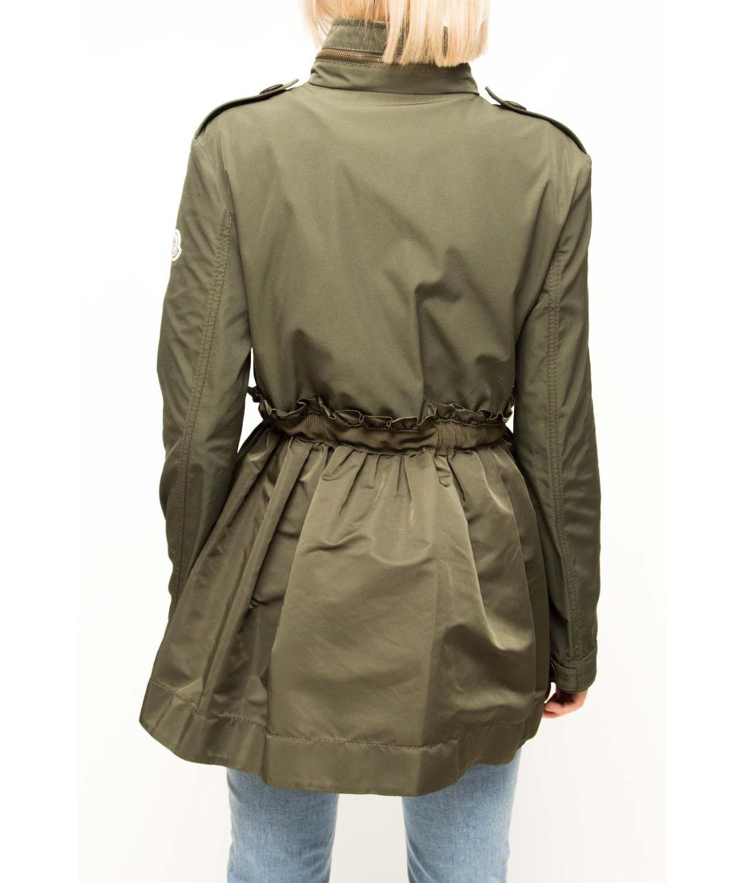 MONCLER Зеленая хлопковая куртка, фото 3