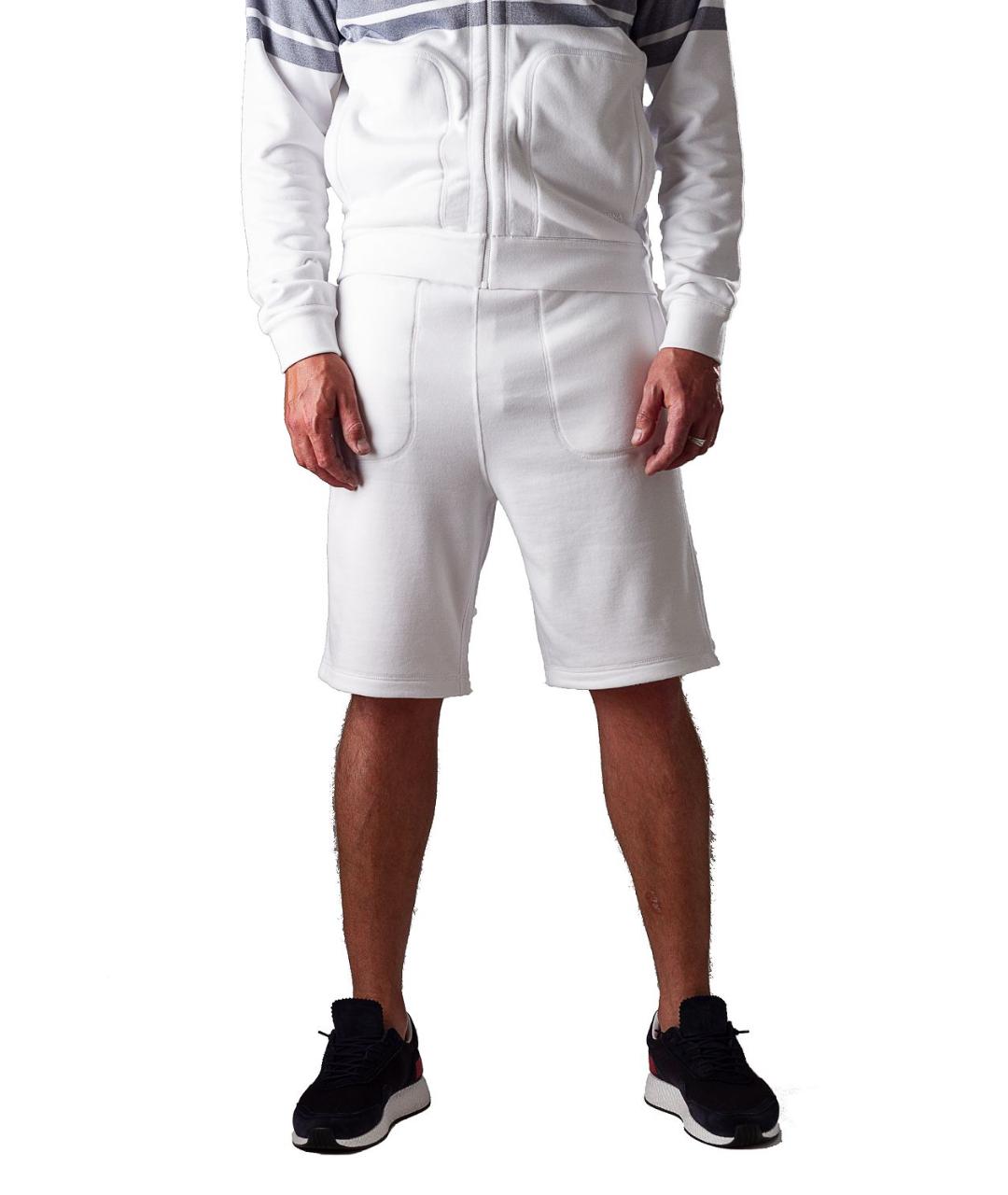 ERMENEGILDO ZEGNA Белые хлопковые шорты, фото 7
