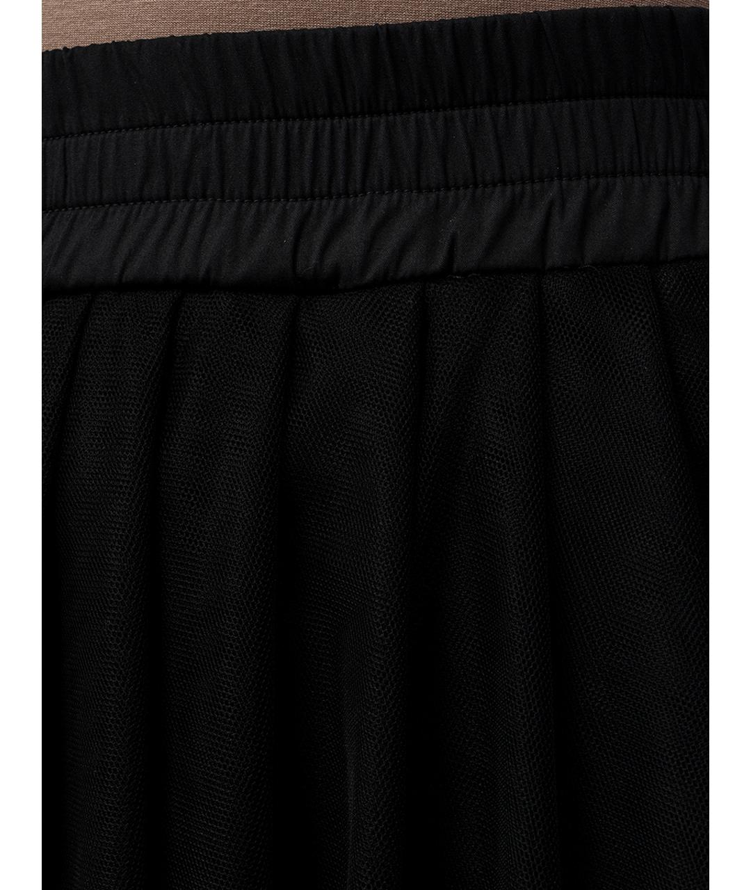 FABIANA FILIPPI Черная полиамидовая юбка миди, фото 3