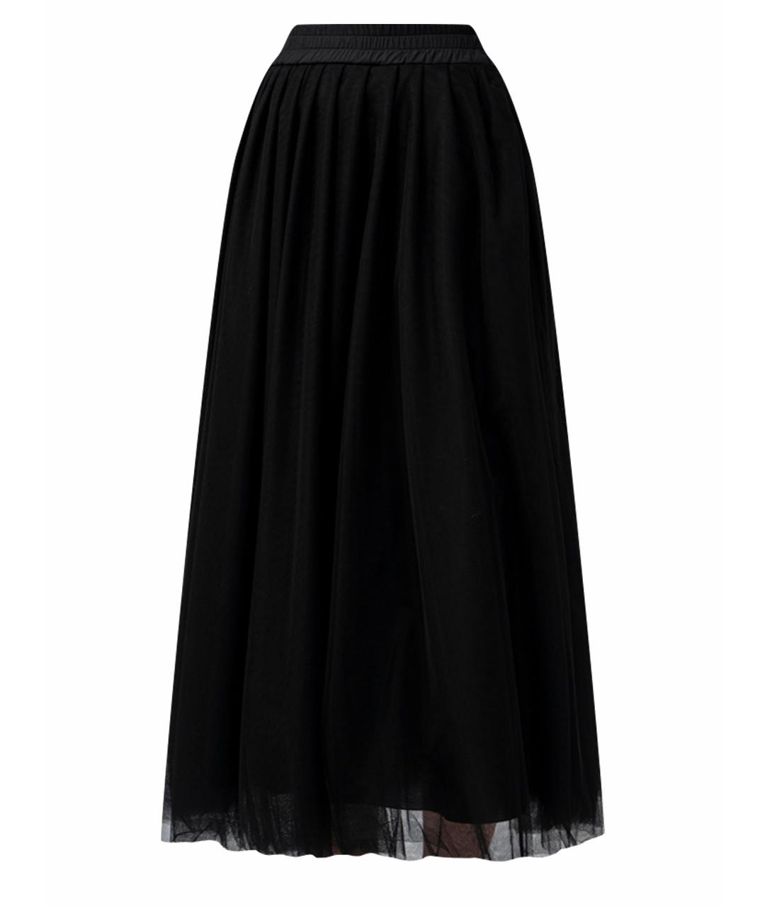 FABIANA FILIPPI Черная полиамидовая юбка миди, фото 1