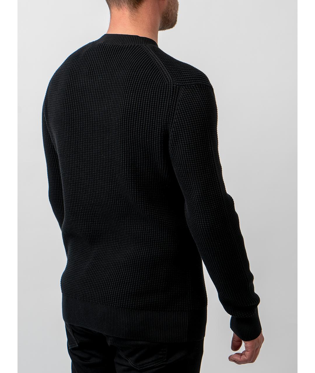 MONCLER Черный хлопковый джемпер / свитер, фото 2