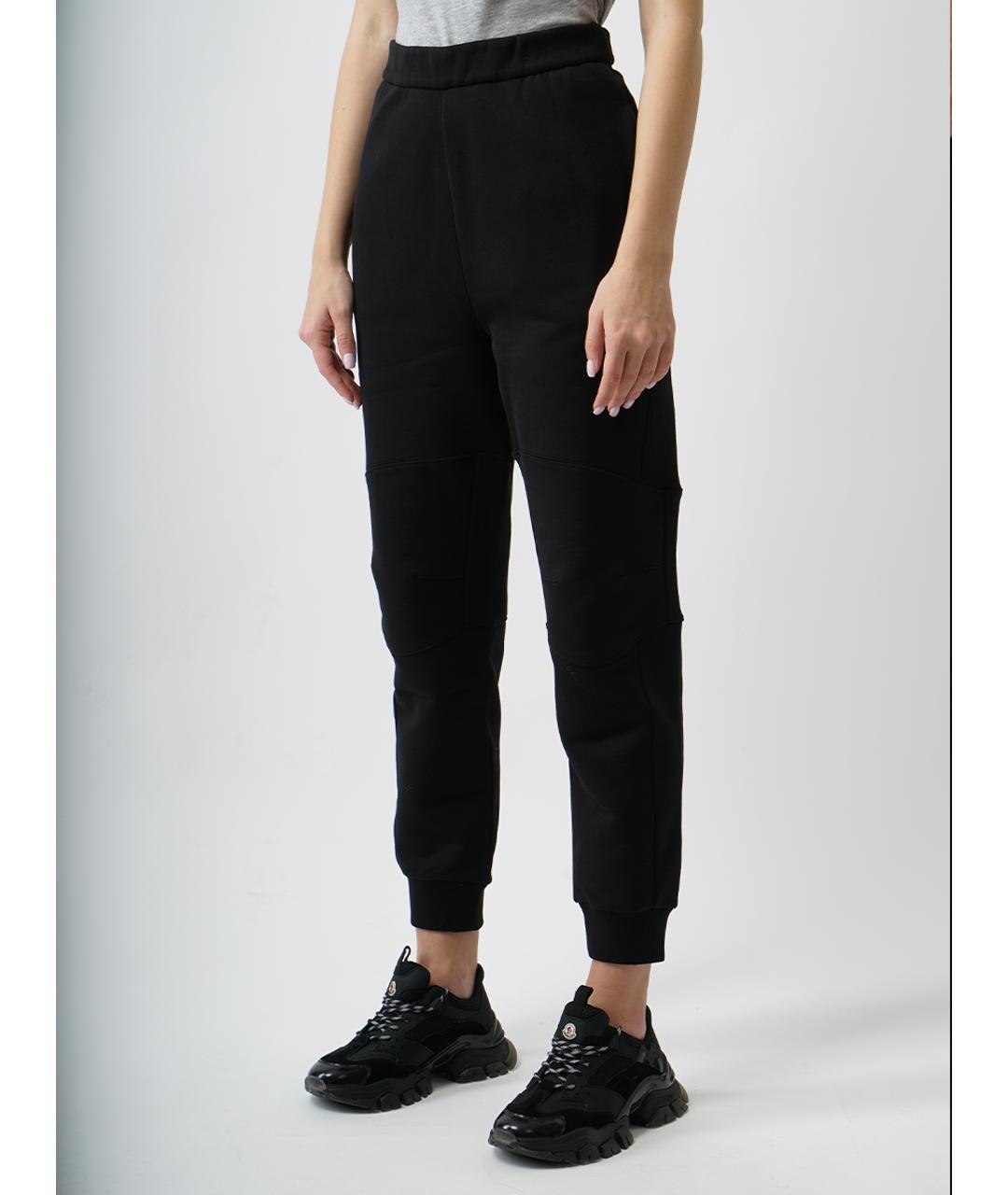 MONCLER Черные хлопковые спортивные брюки и шорты, фото 5