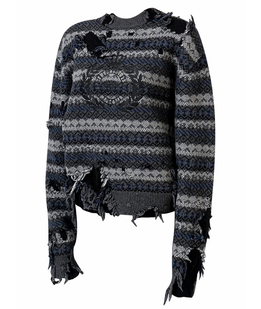 BALENCIAGA Синий шерстяной джемпер / свитер, фото 1