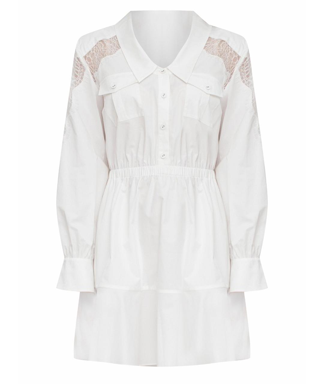 SELF-PORTRAIT Белое хлопковое повседневное платье, фото 1