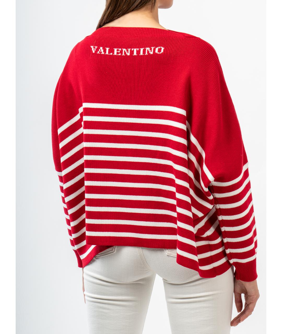 VALENTINO Красный хлопковый джемпер / свитер, фото 2