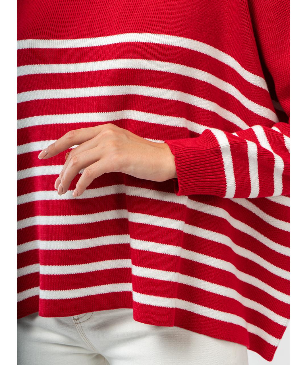 VALENTINO Красный хлопковый джемпер / свитер, фото 4