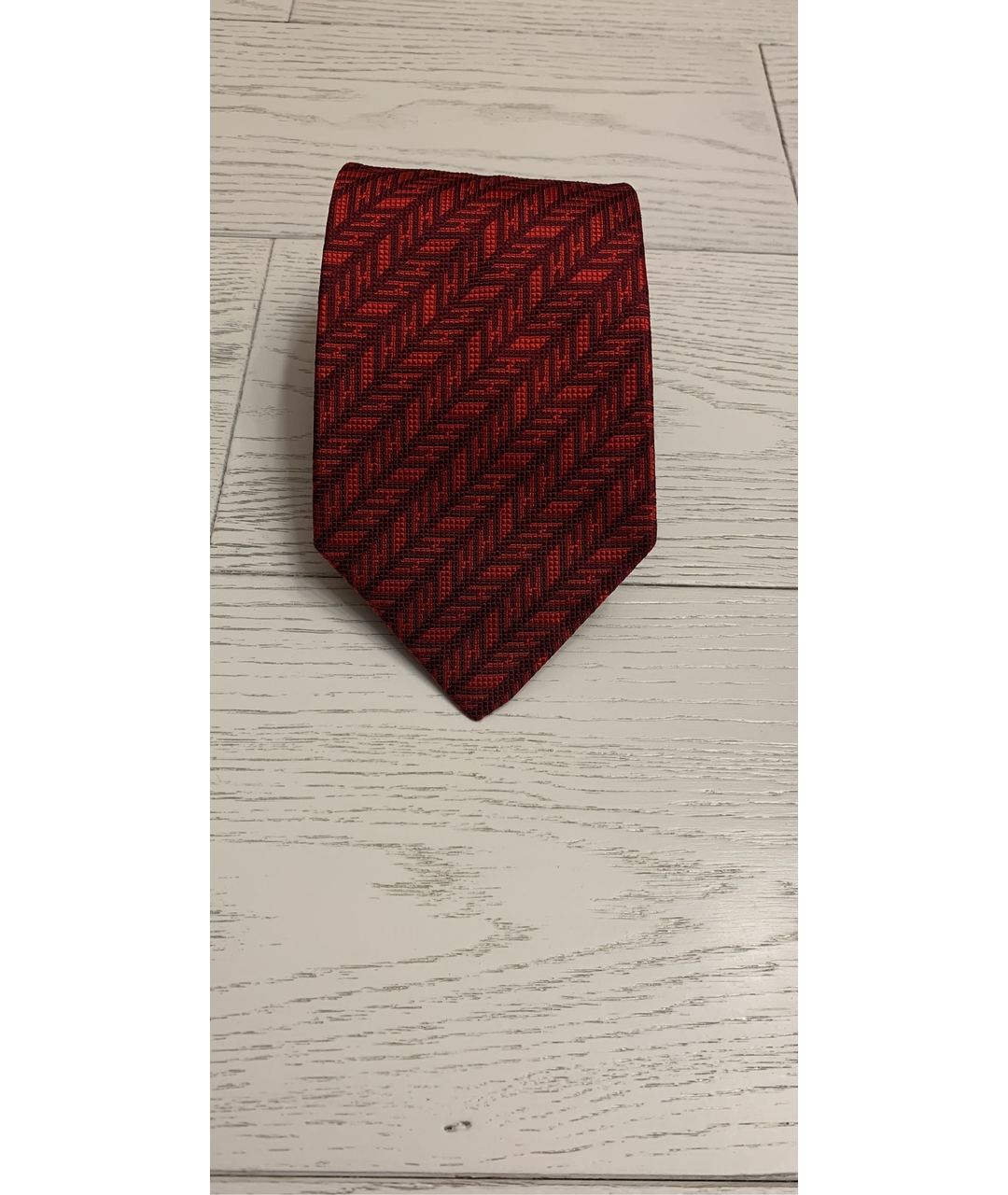 HERMES PRE-OWNED Красный тканевый галстук, фото 3