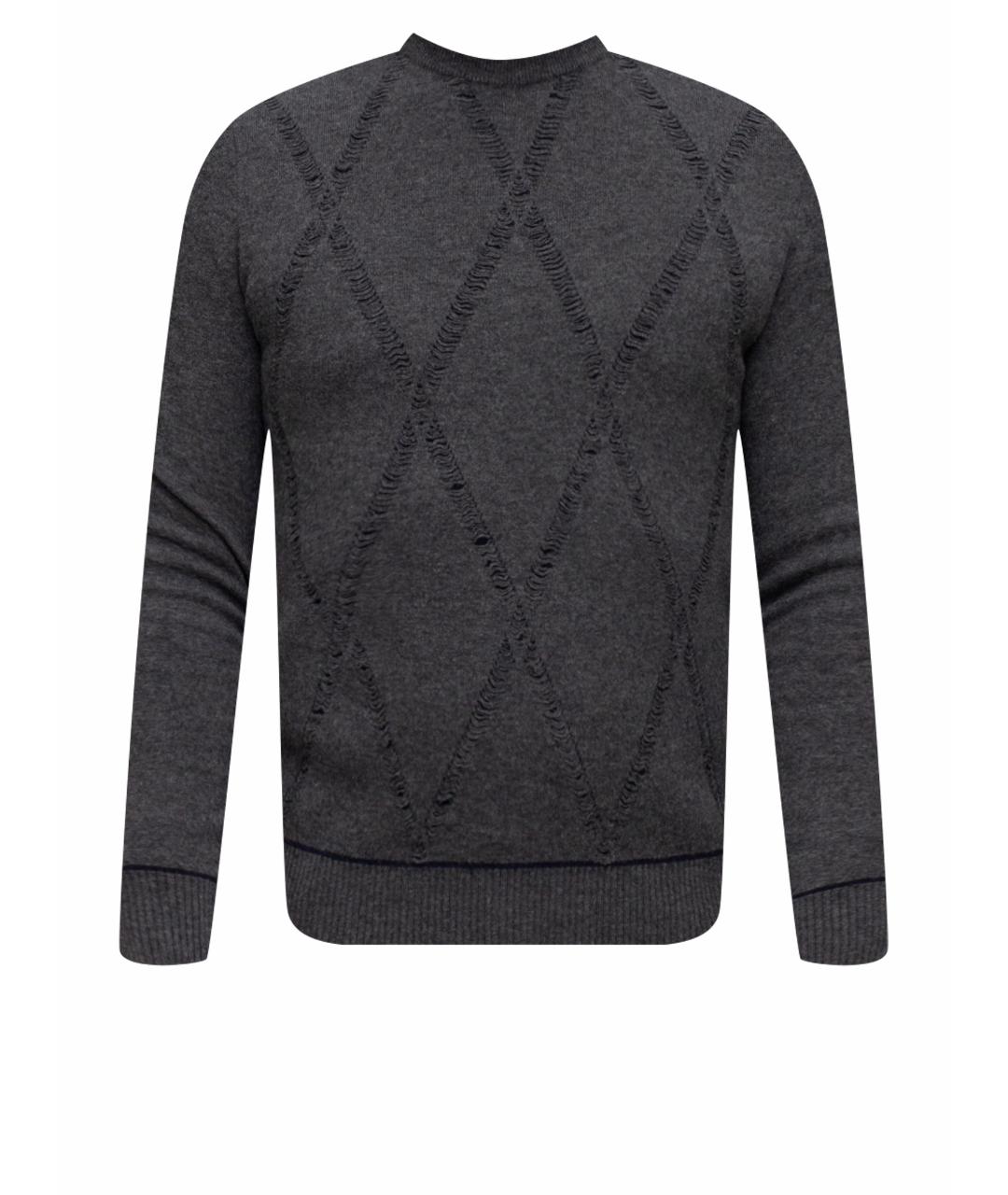 BRIONI Серый шерстяной джемпер / свитер, фото 1