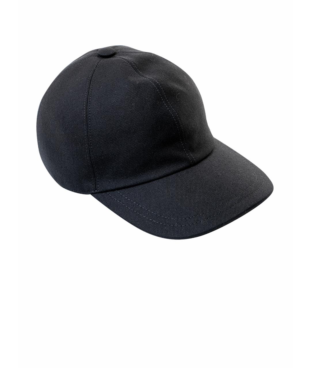 BRIONI Черная кашемировая кепка/бейсболка, фото 1