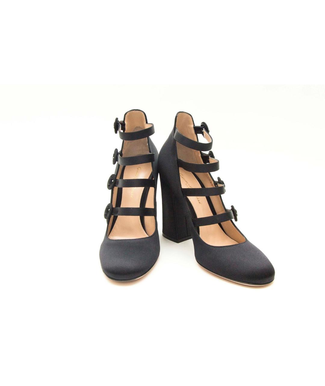 GIANVITO ROSSI Черные текстильные туфли, фото 2