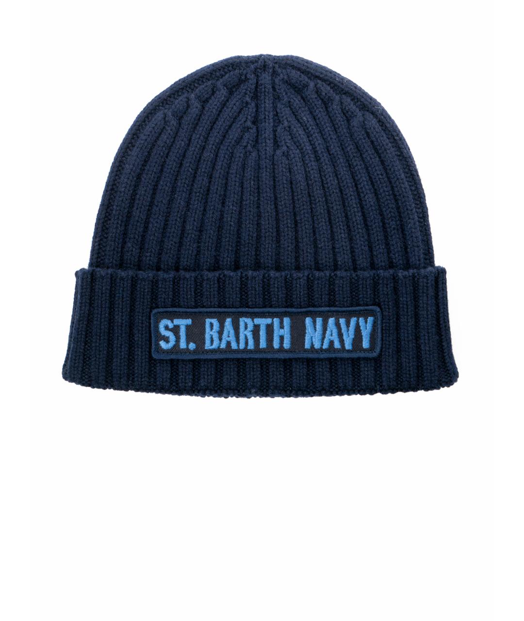 MC2 SAINT BARTH Синяя шерстяная шапка, фото 1