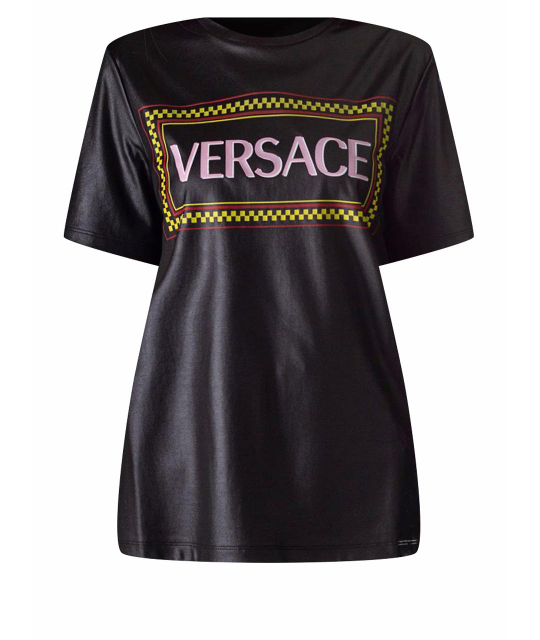 VERSACE Черная хлопковая футболка, фото 1