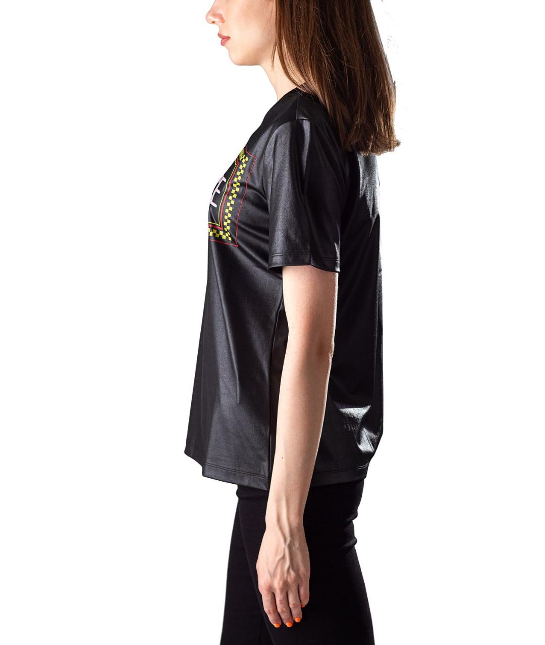 VERSACE Черная хлопковая футболка, фото 3