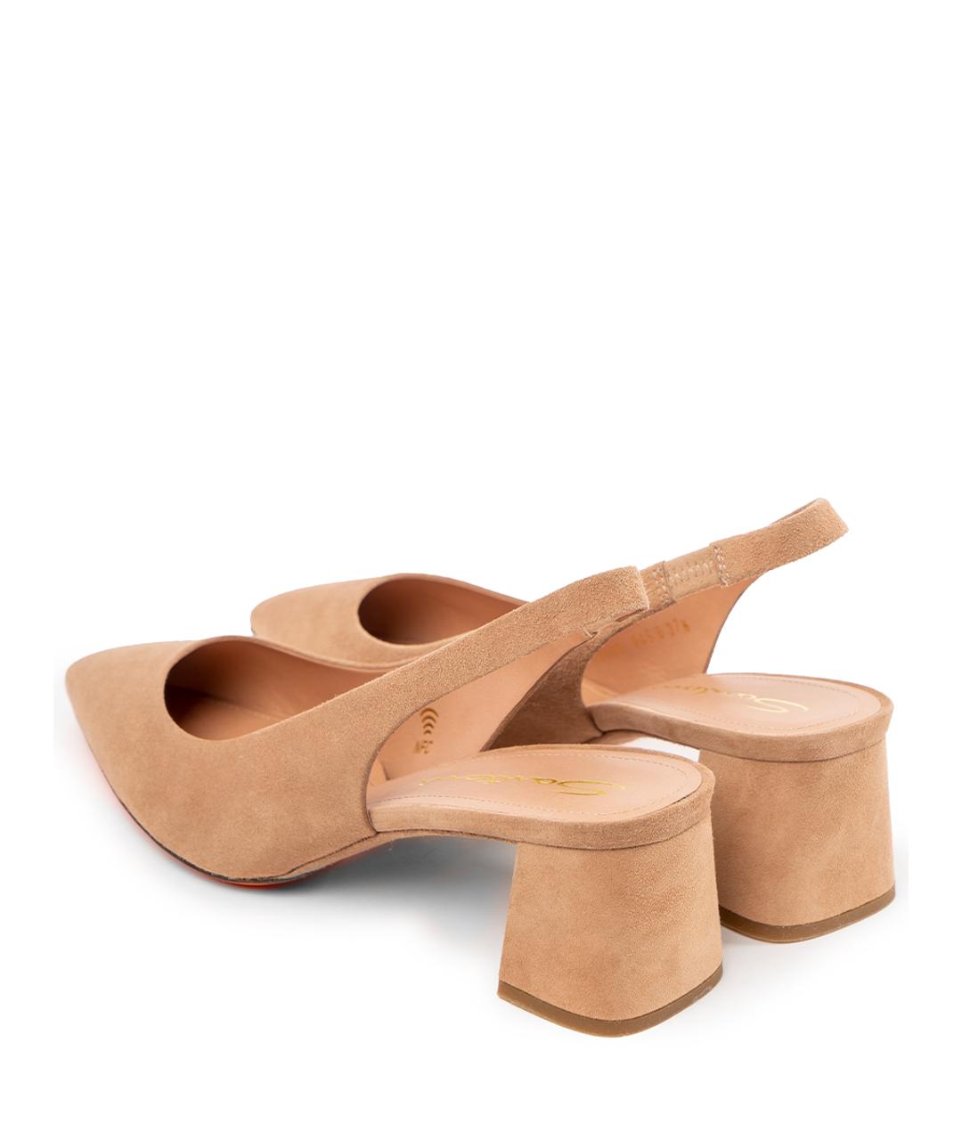 SANTONI Розовые кожаные туфли, фото 4