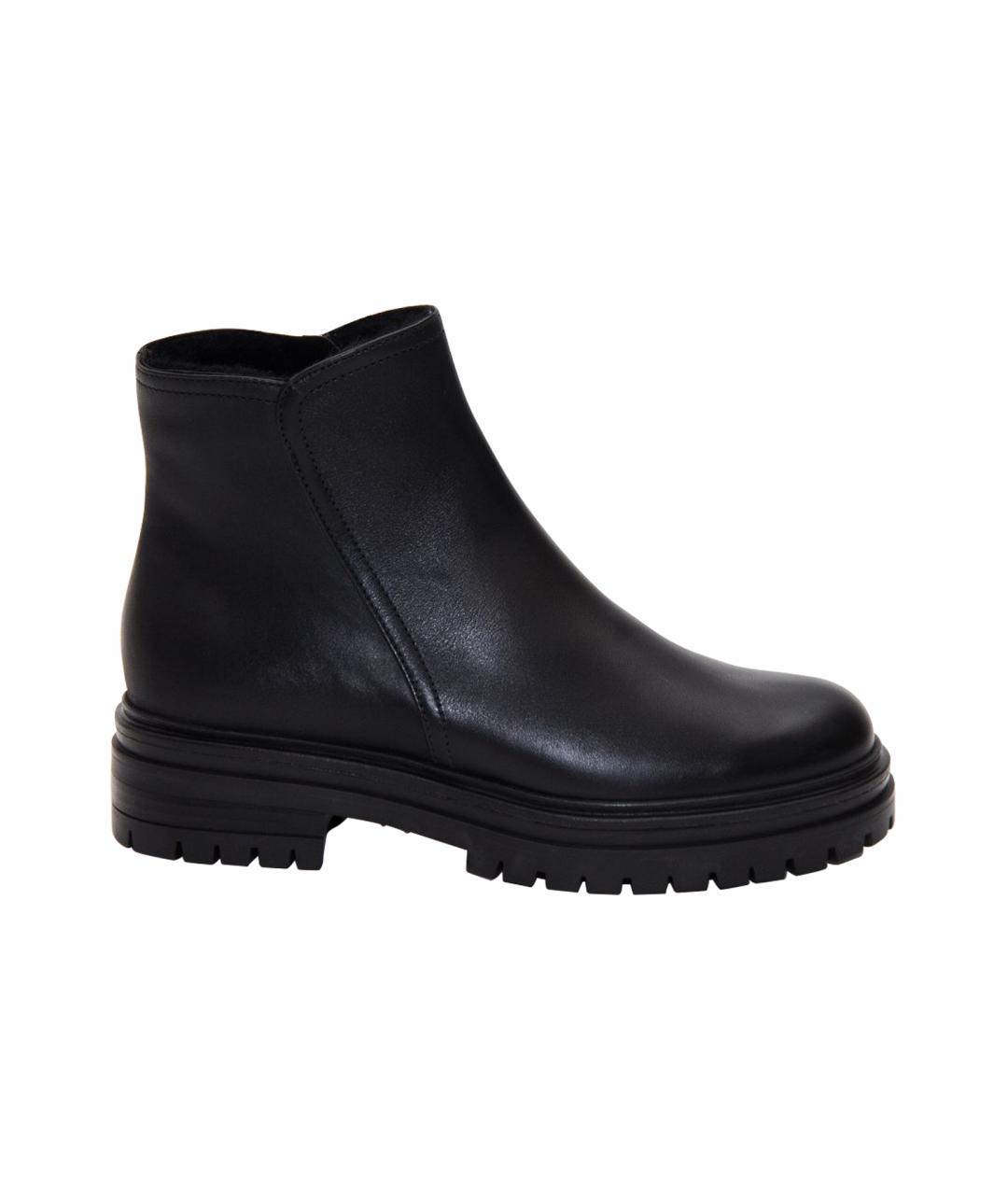 GIANVITO ROSSI Черные кожаные ботинки, фото 1