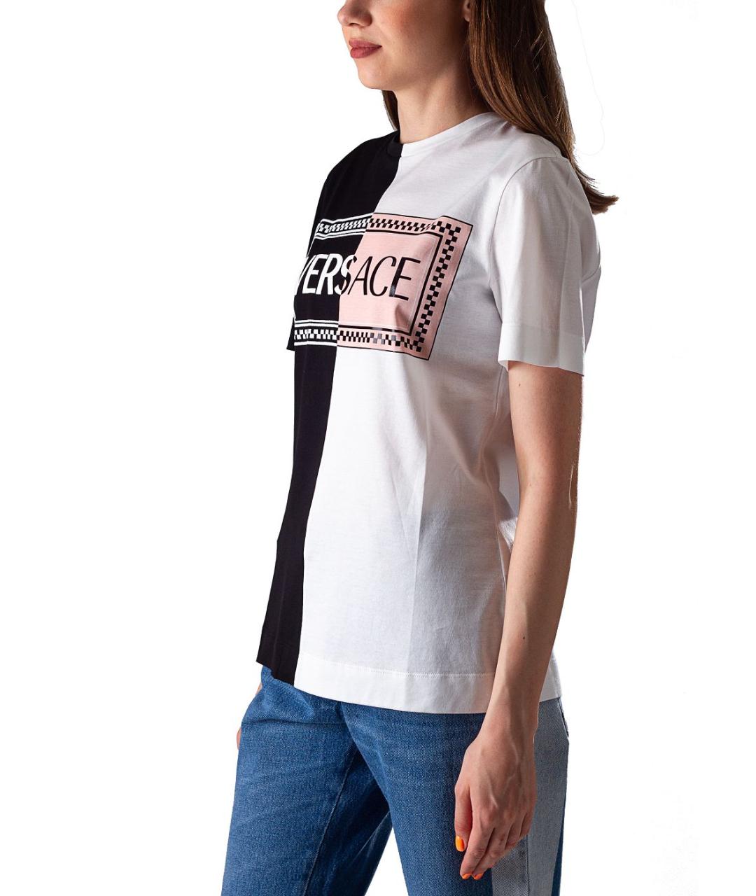 VERSACE Черная хлопковая футболка, фото 2