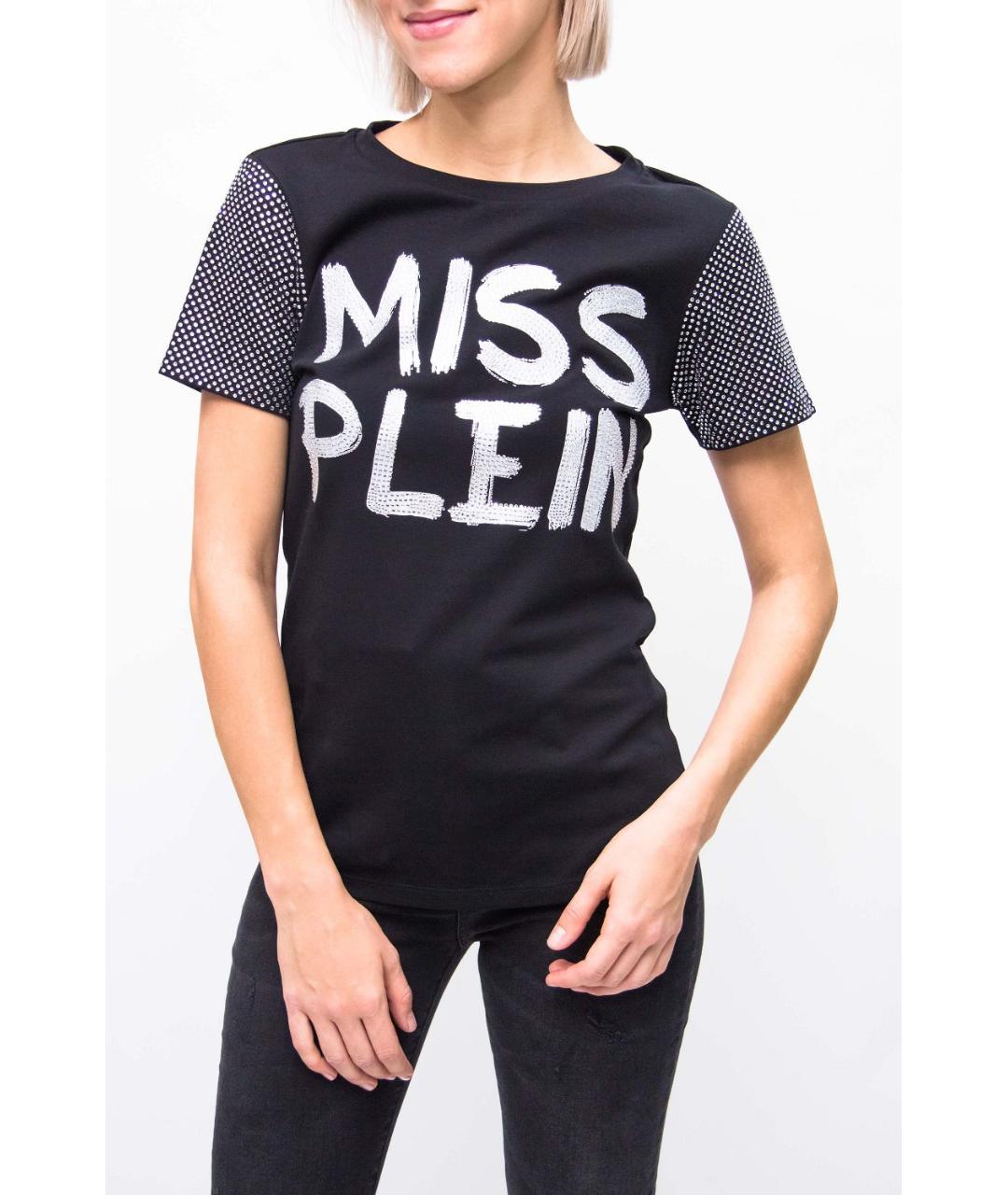 PHILIPP PLEIN Черная хлопковая футболка, фото 4