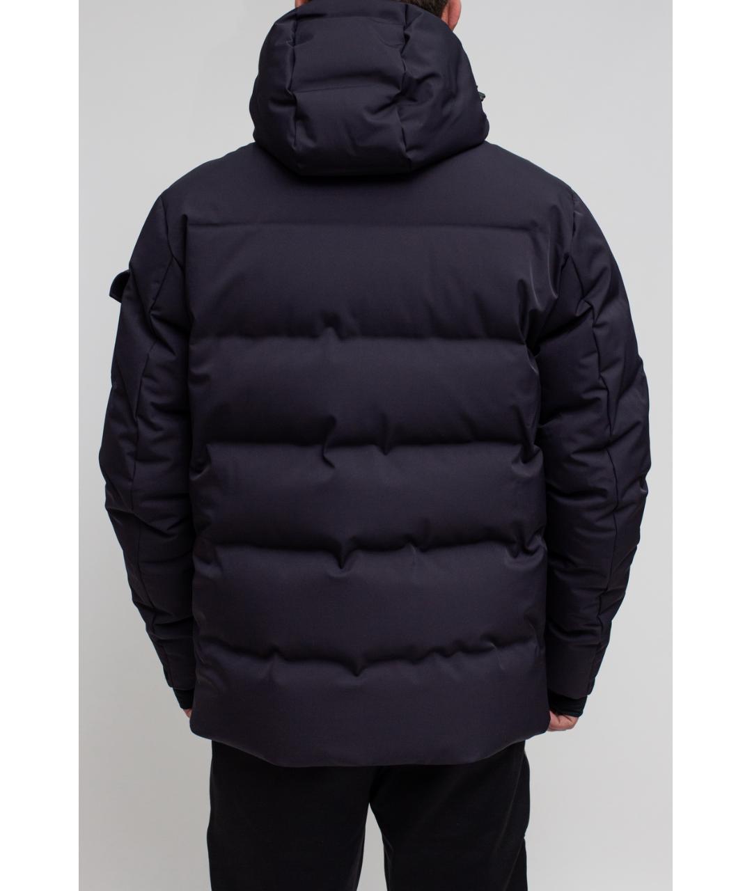 MONCLER Синий полиамидовый пуховик, фото 3