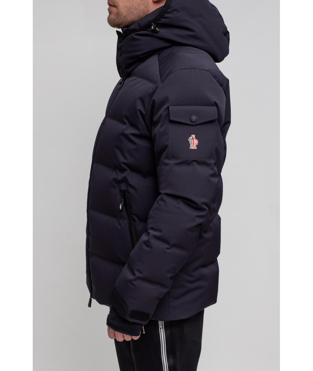 MONCLER Синий полиамидовый пуховик, фото 2
