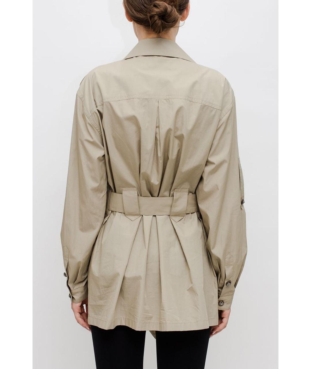 DOLCE&GABBANA Бежевая хлопковая рубашка, фото 3