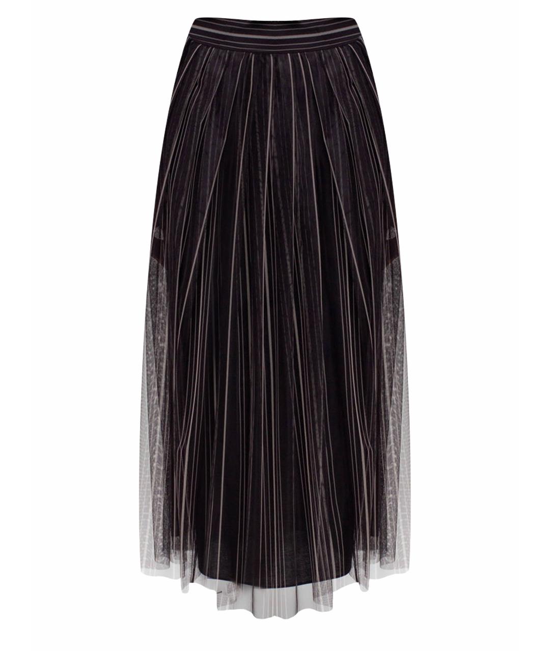 BRUNELLO CUCINELLI Черная полиэстеровая юбка миди, фото 1