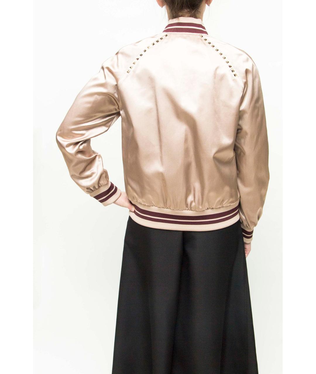 VALENTINO Розовая полиэстеровая куртка, фото 2