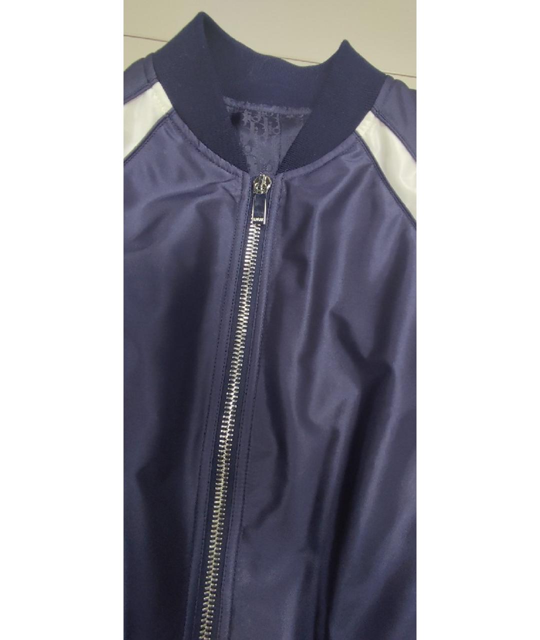 CHRISTIAN DIOR PRE-OWNED Синяя полиэстеровая куртка, фото 3