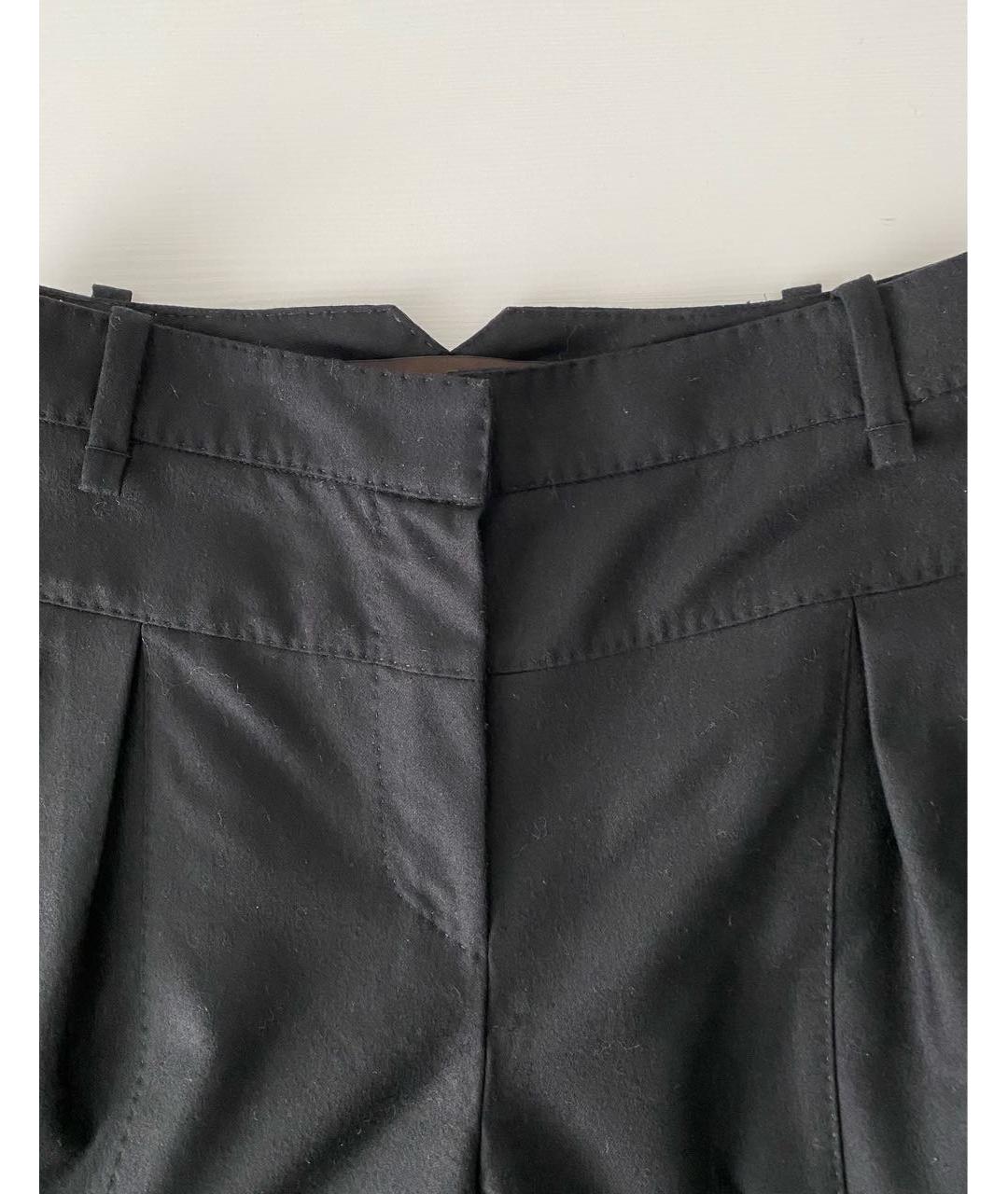 LOUIS VUITTON Черные шерстяные брюки широкие, фото 3