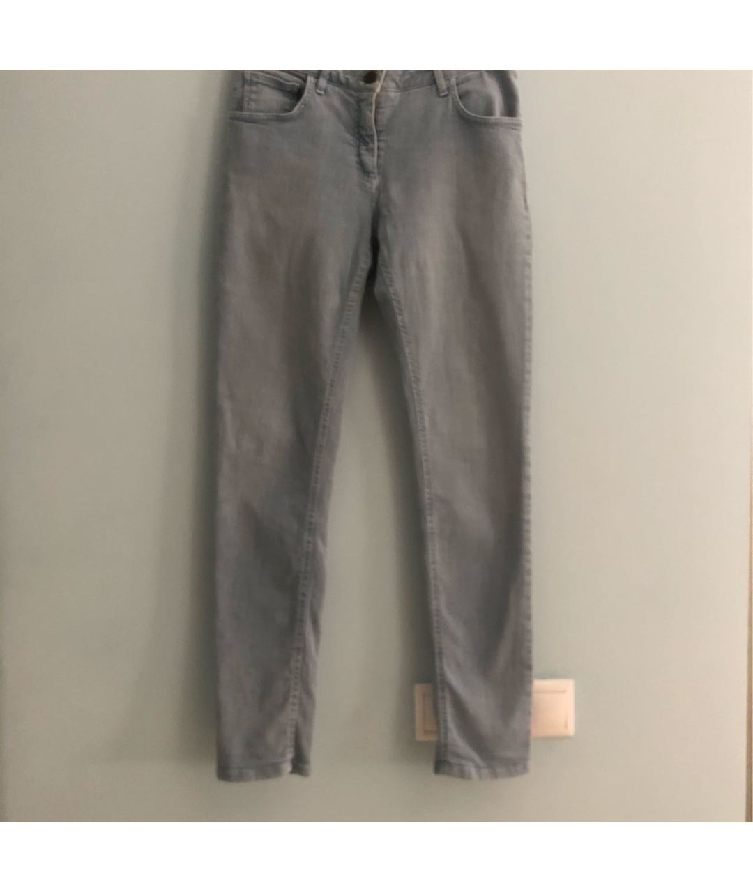 ETRO Голубые хлопковые джинсы слим, фото 8