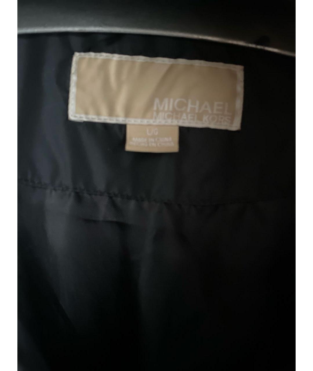 MICHAEL KORS Черный полиэстеровый пуховик, фото 2