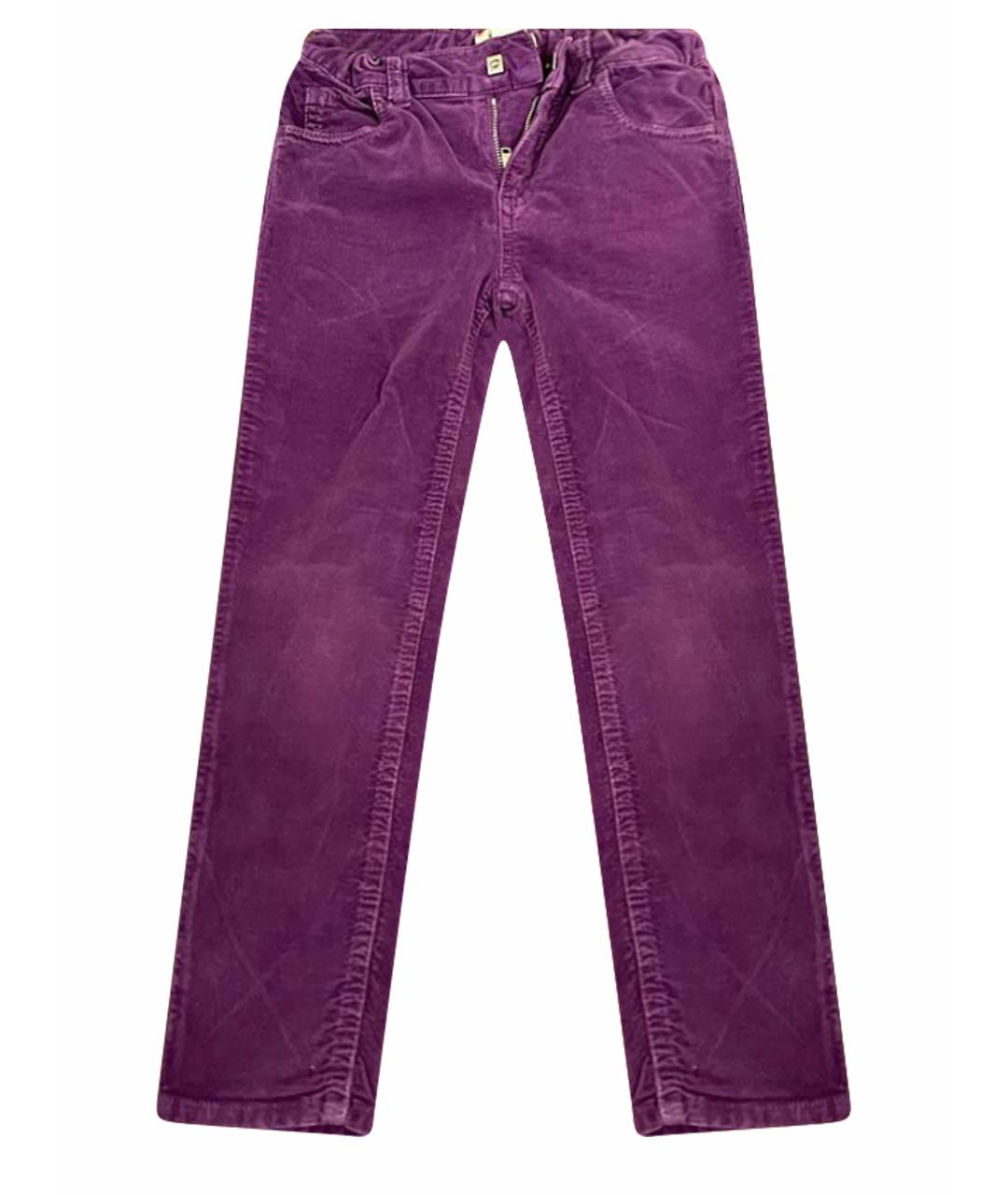 GUCCI Фиолетовые хлопковые брюки и шорты, фото 1
