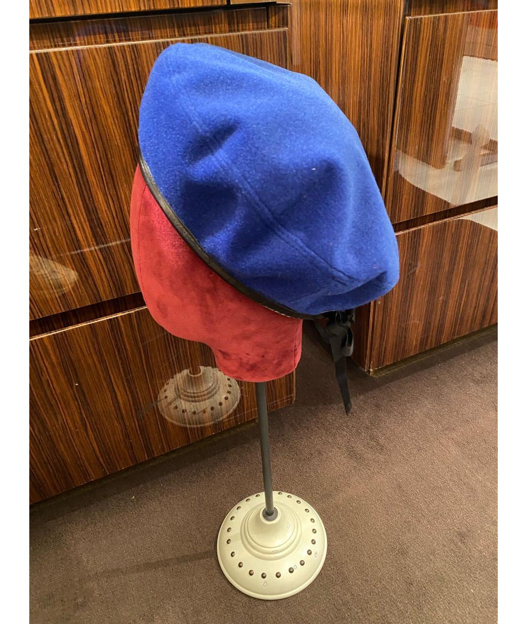 GUCCI Синяя синтетическая шляпа, фото 3