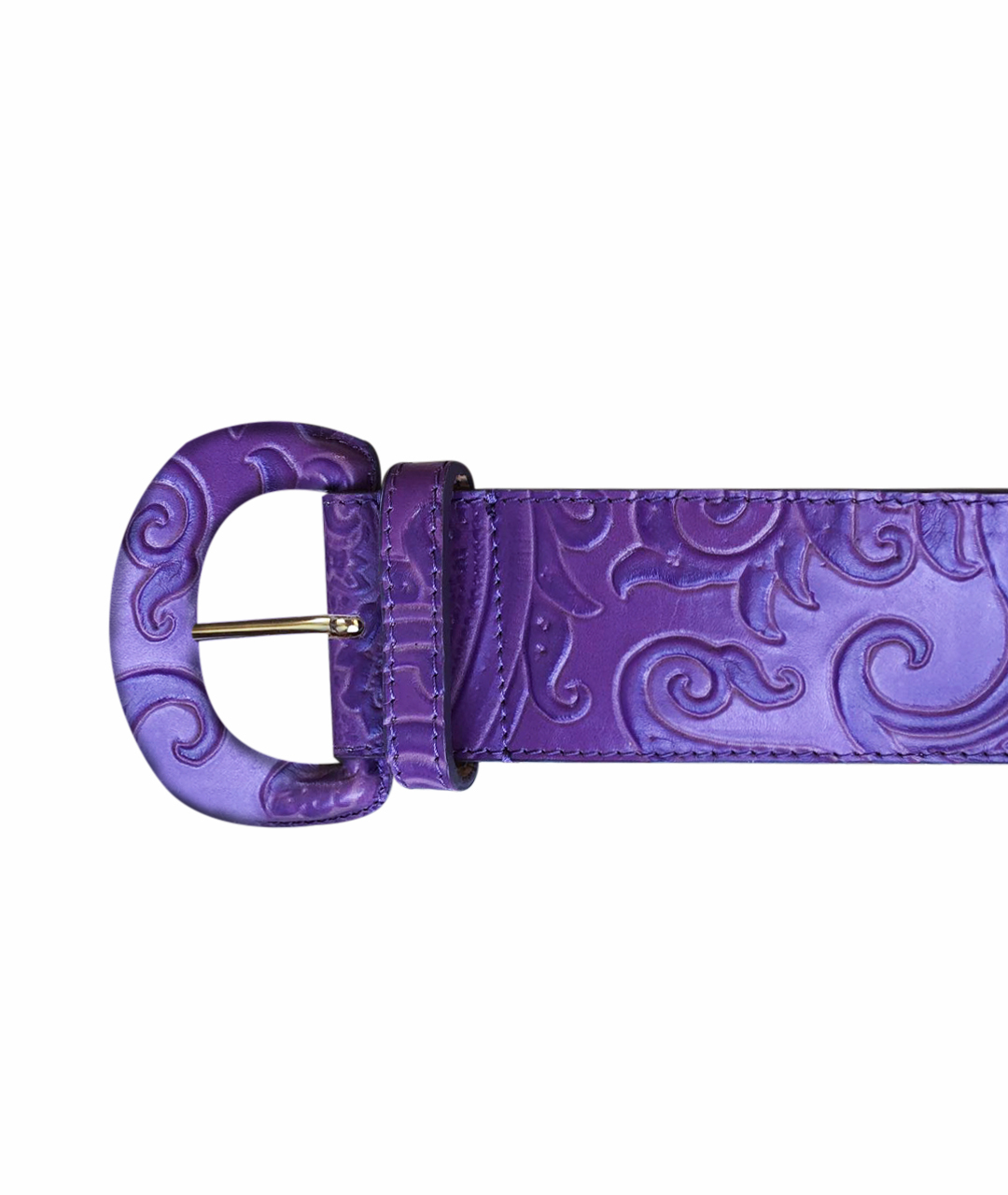 ETRO Фиолетовый кожаный ремень, фото 1