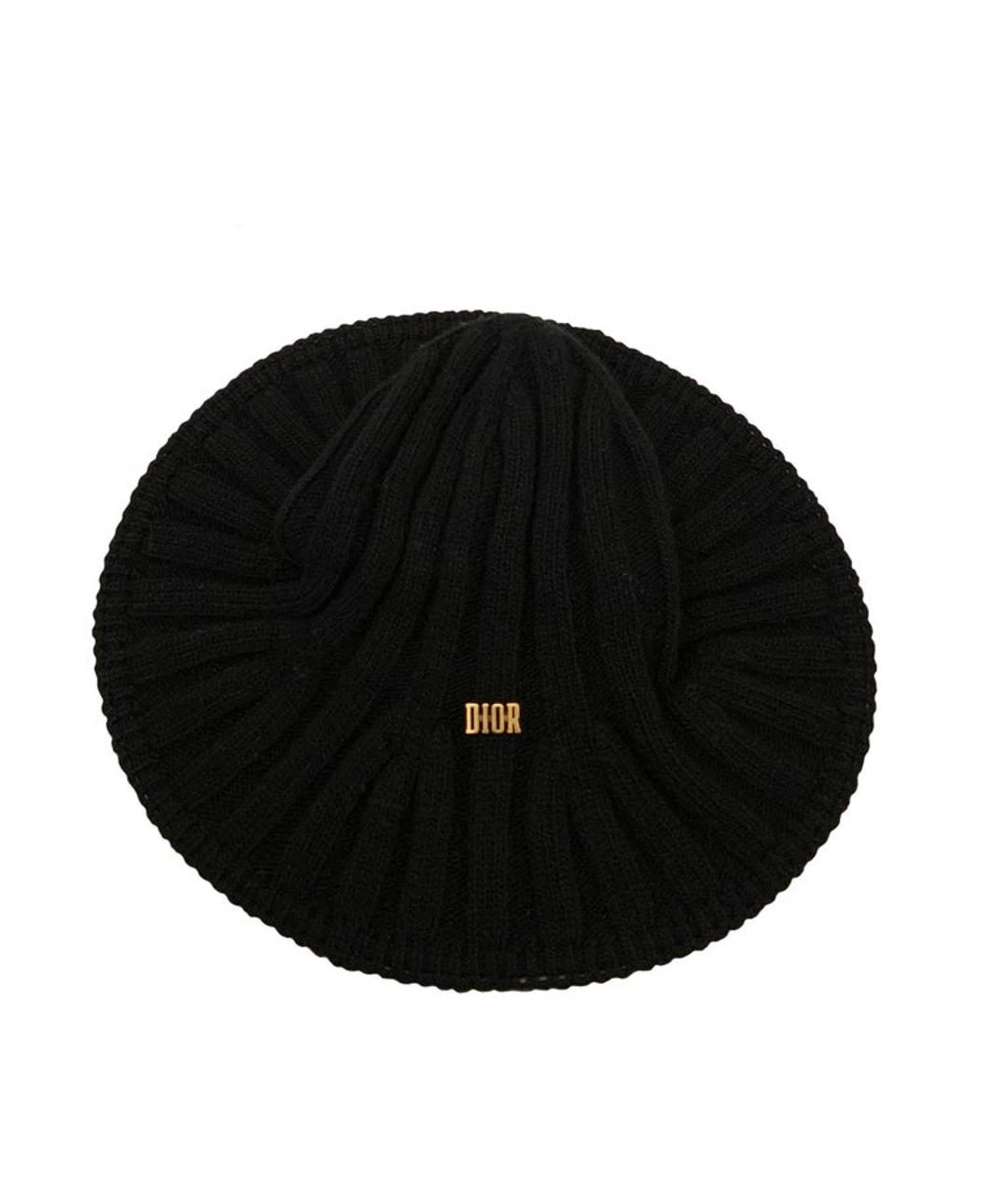 CHRISTIAN DIOR PRE-OWNED Черная шерстяная шляпа, фото 5
