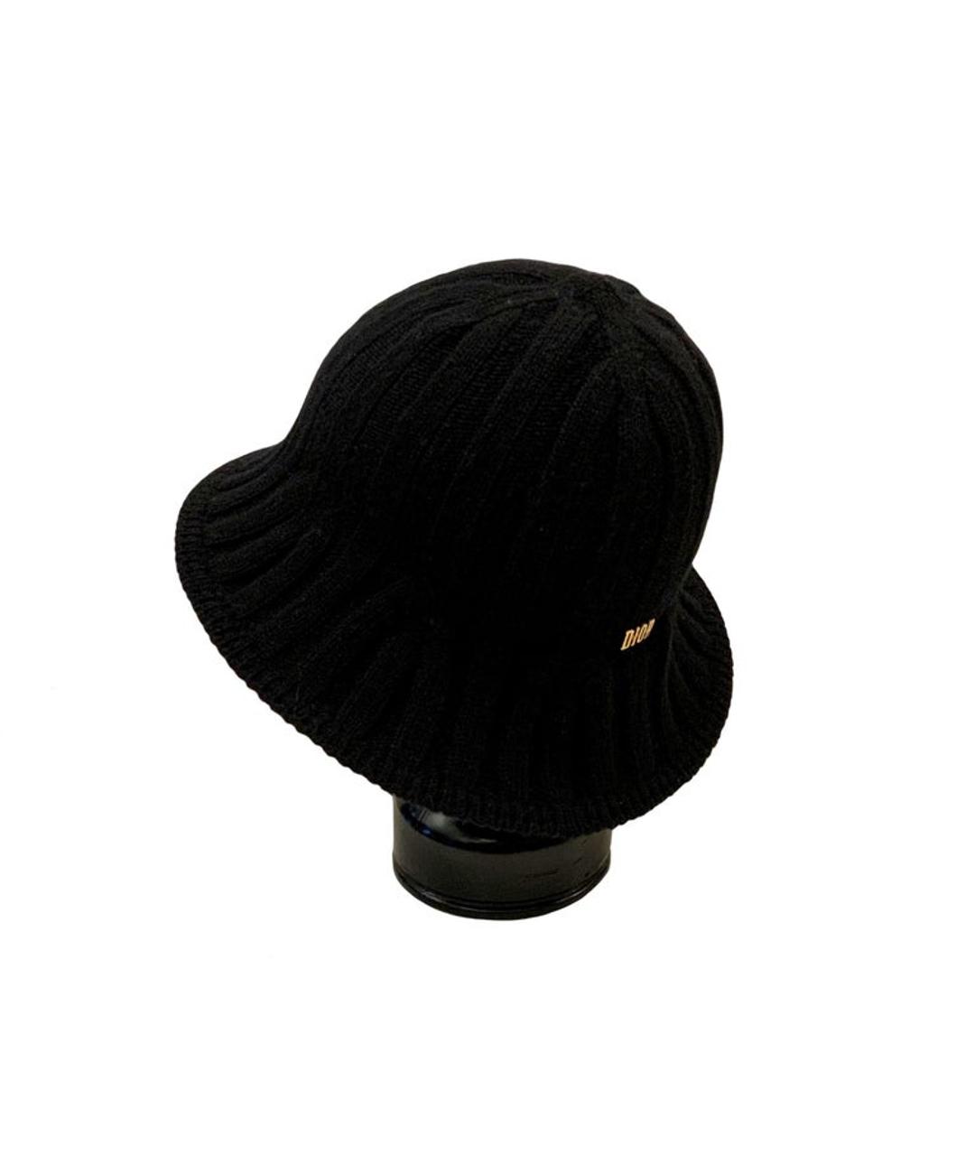 CHRISTIAN DIOR PRE-OWNED Черная шерстяная шляпа, фото 1