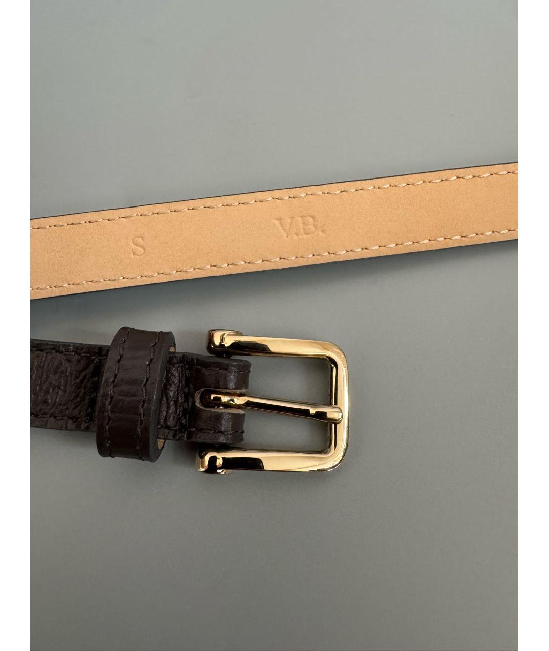 FURLA Антрацитовый кожаный ремень, фото 3
