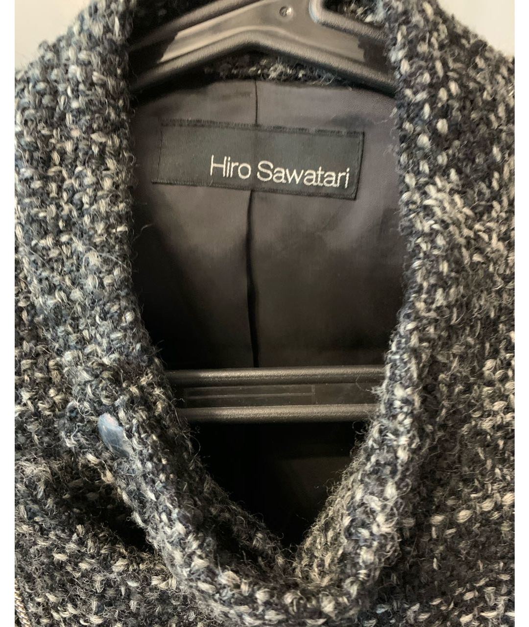 Hiro Sawatari Антрацитовая шерстяная куртка, фото 3