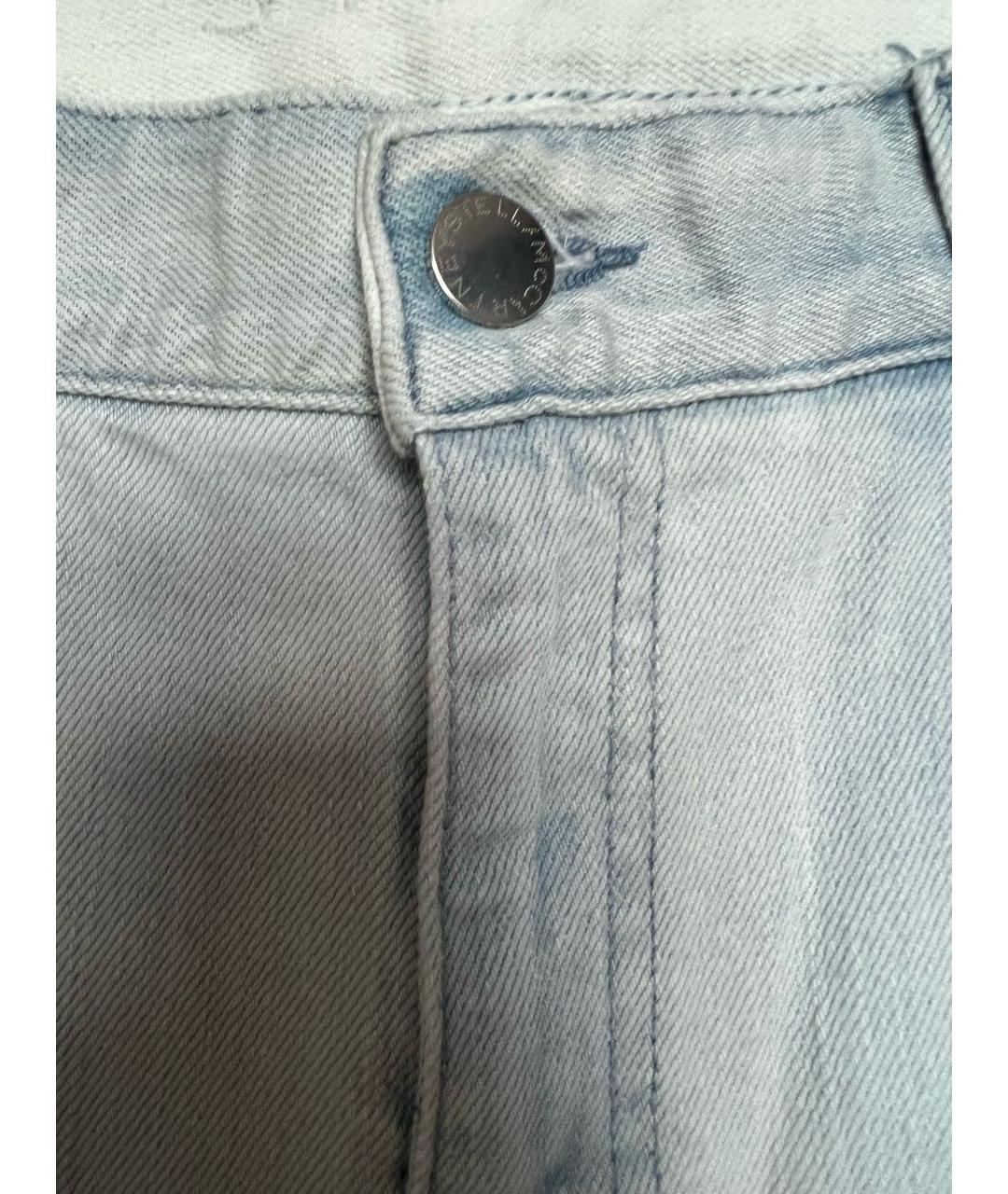 STELLA MCCARTNEY Голубые хлопко-эластановые джинсы слим, фото 5