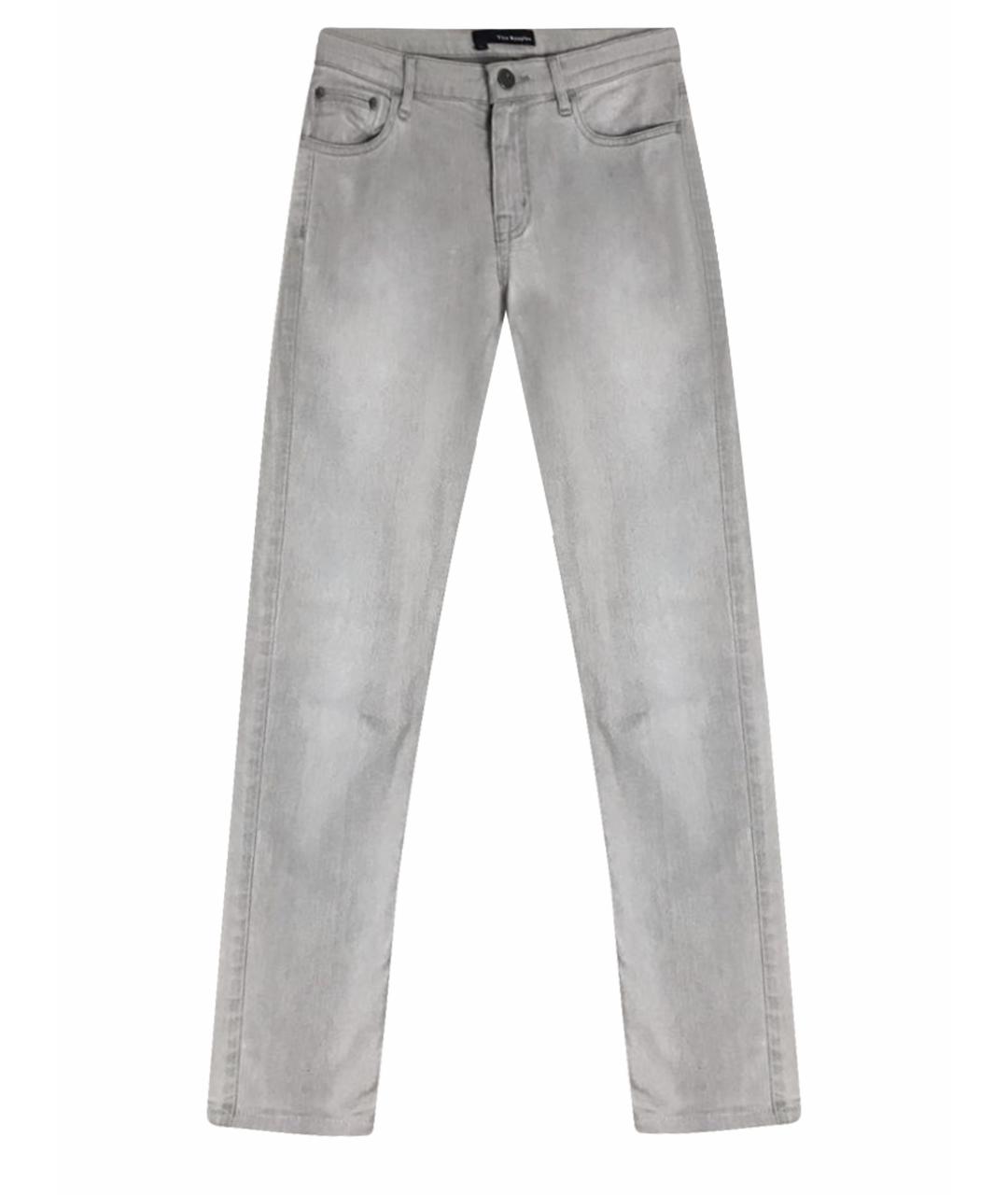 THE KOOPLES Серые хлопко-эластановые джинсы слим, фото 1