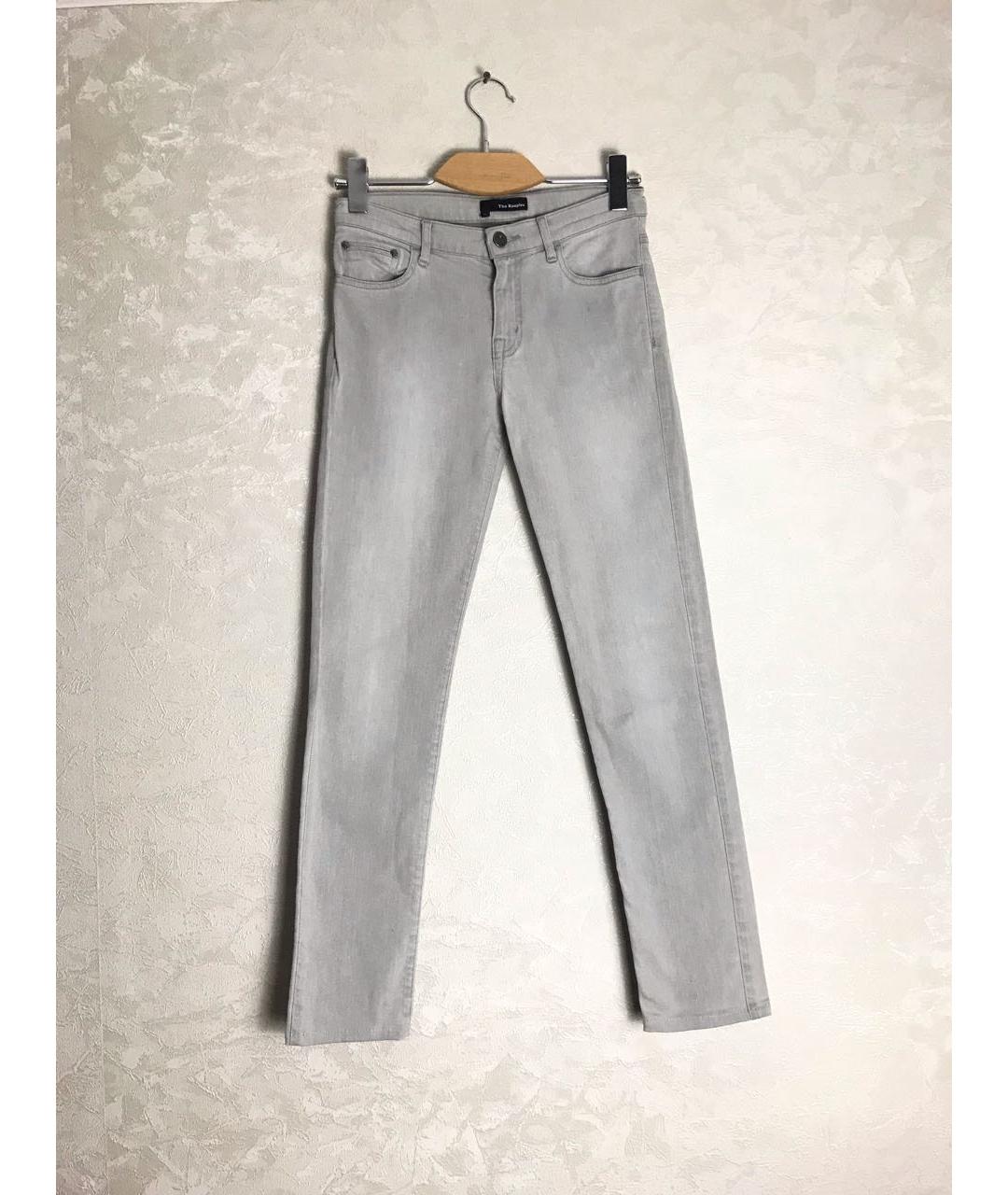 THE KOOPLES Серые хлопко-эластановые джинсы слим, фото 8