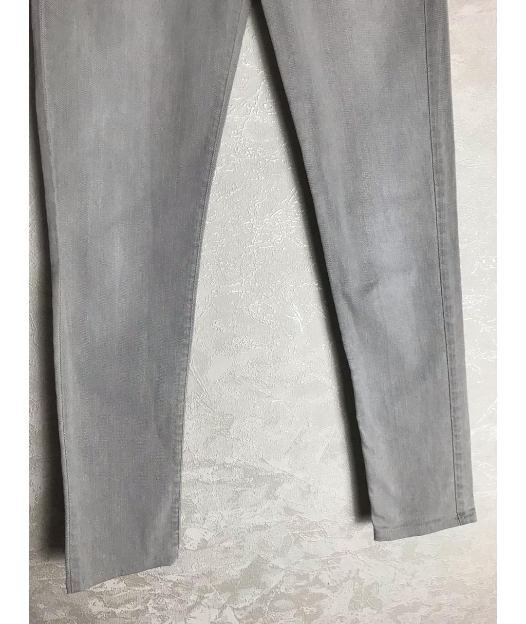THE KOOPLES Серые хлопко-эластановые джинсы слим, фото 3