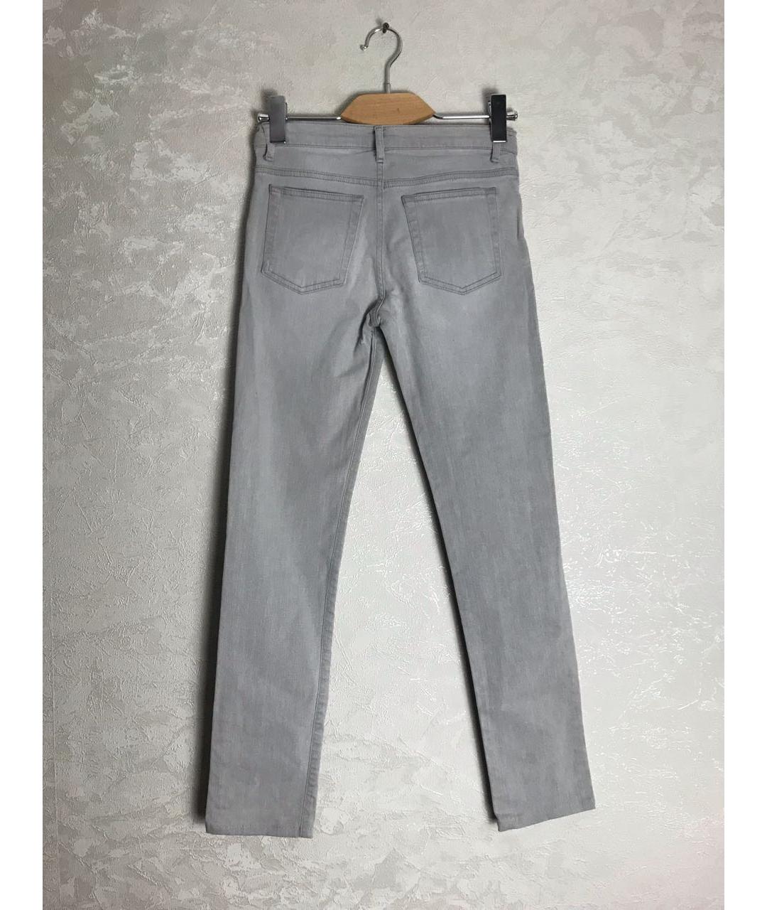 THE KOOPLES Серые хлопко-эластановые джинсы слим, фото 4