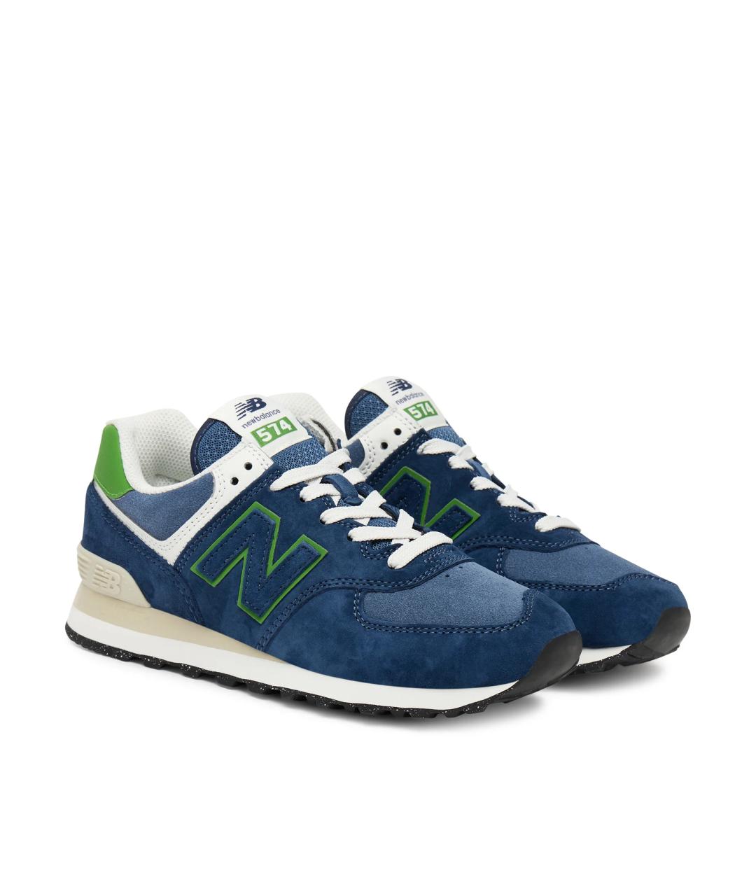 NEW BALANCE Синие замшевые кроссовки, фото 2