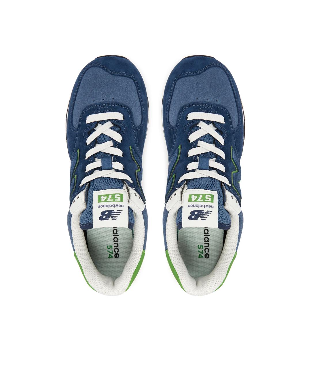 NEW BALANCE Синие замшевые кроссовки, фото 3
