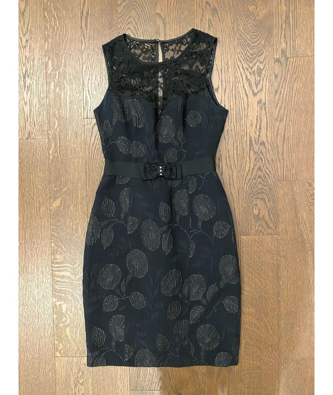 CAVALLI CLASS Черное полиэстеровое коктейльное платье, фото 8