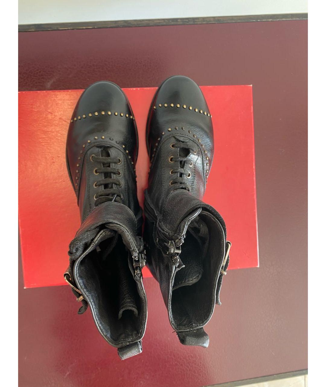 BONPOINT Черные кожаные ботинки, фото 3
